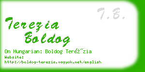 terezia boldog business card